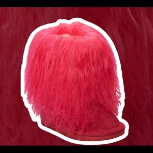 Toddler Boots pink fuzzy